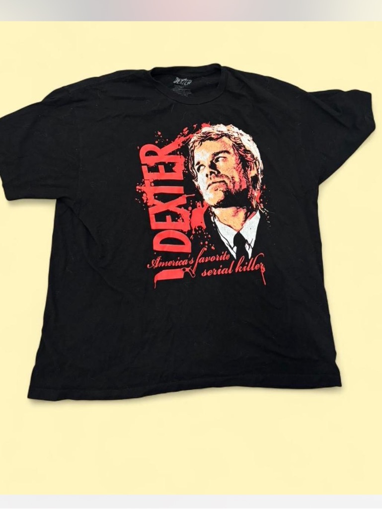 Dexter Black Graphic Tee Size Xxl